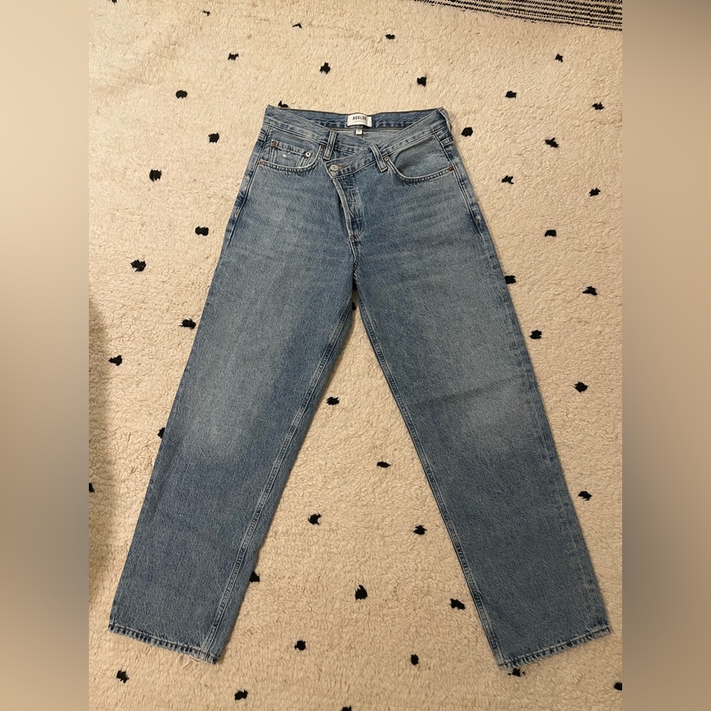 Agolde criss cross Blue Denim Jeans